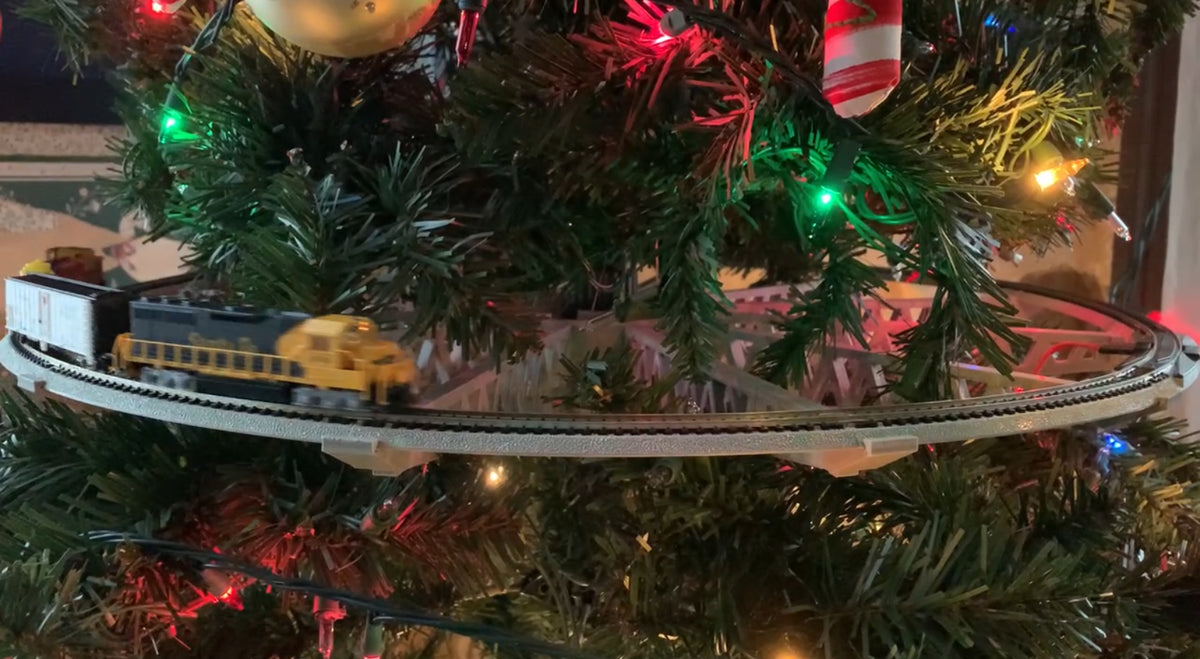 N Scale Christmas Tree Train Track Bracket for Bachmann 11.25” radius EZ-track