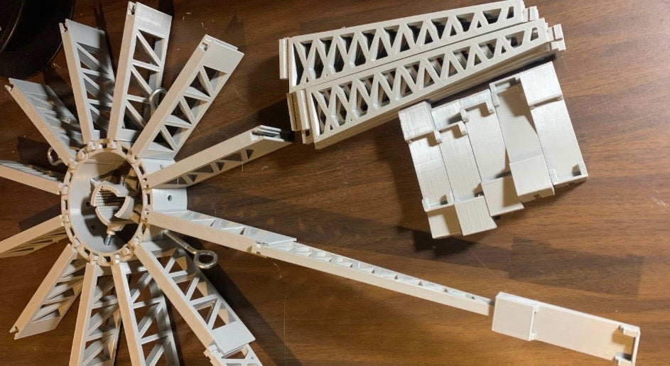 HO Scale Christmas Tree Train Track Bracket - for EZ-Track 18” radius