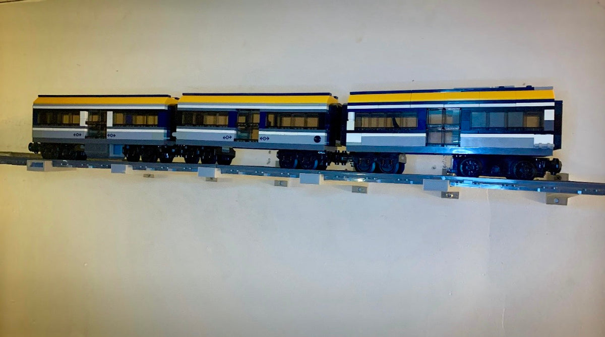 Wall Brackets for Lego Track - Single Track