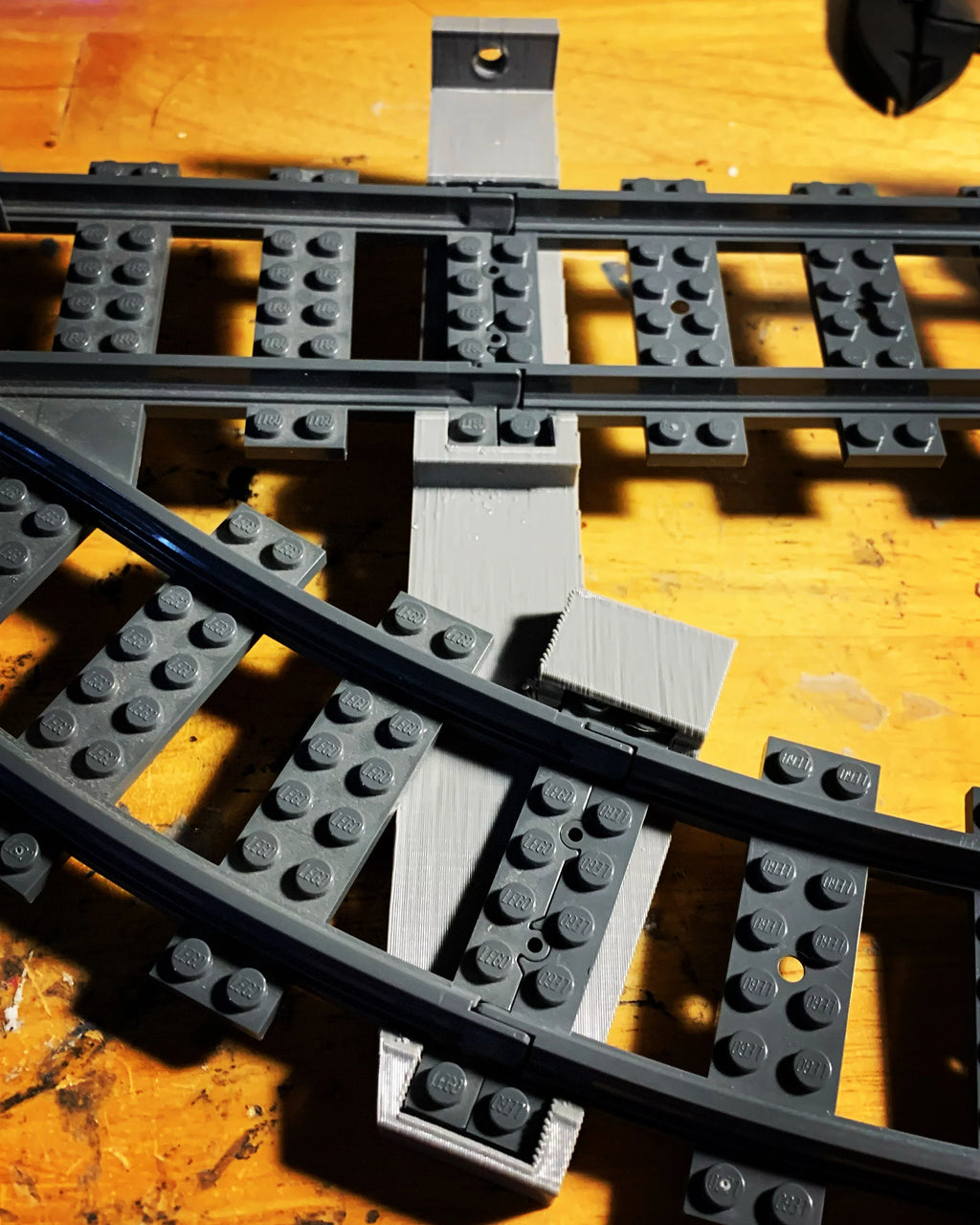 Switch Bracket for Lego Switch/Turnout Track - Pair Left & Right