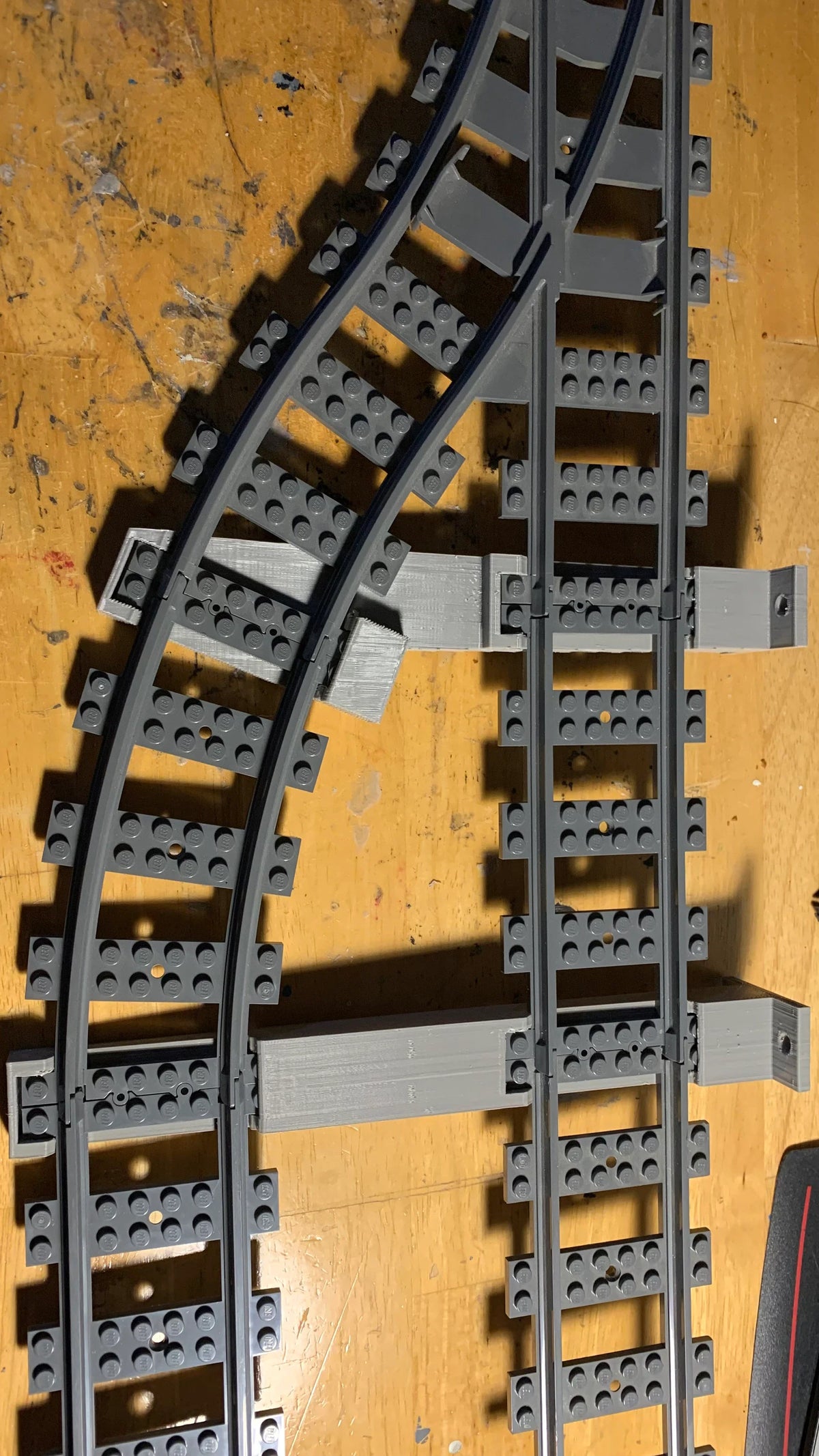 Switch Bracket for Lego Switch/Turnout Track - Pair Left & Right