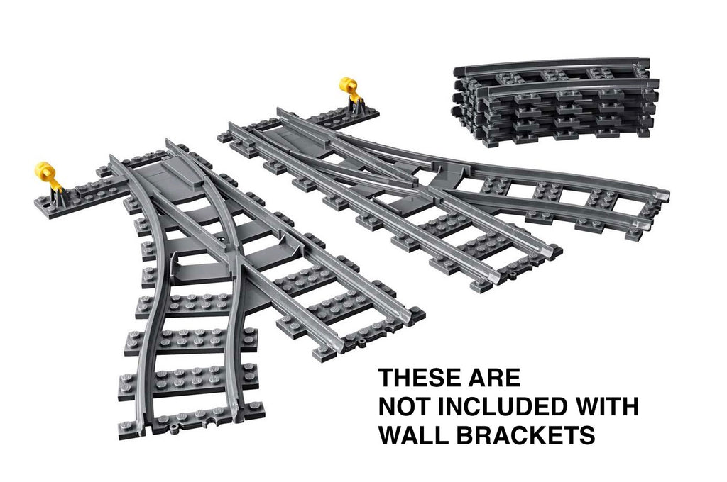 Double Track Wall Bracket Packs for Lego Track