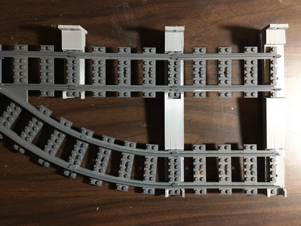 Double Track Wall Bracket Packs for Lego Track