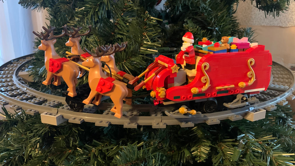 Christmas Tree Train Track Bracket - Lego Track