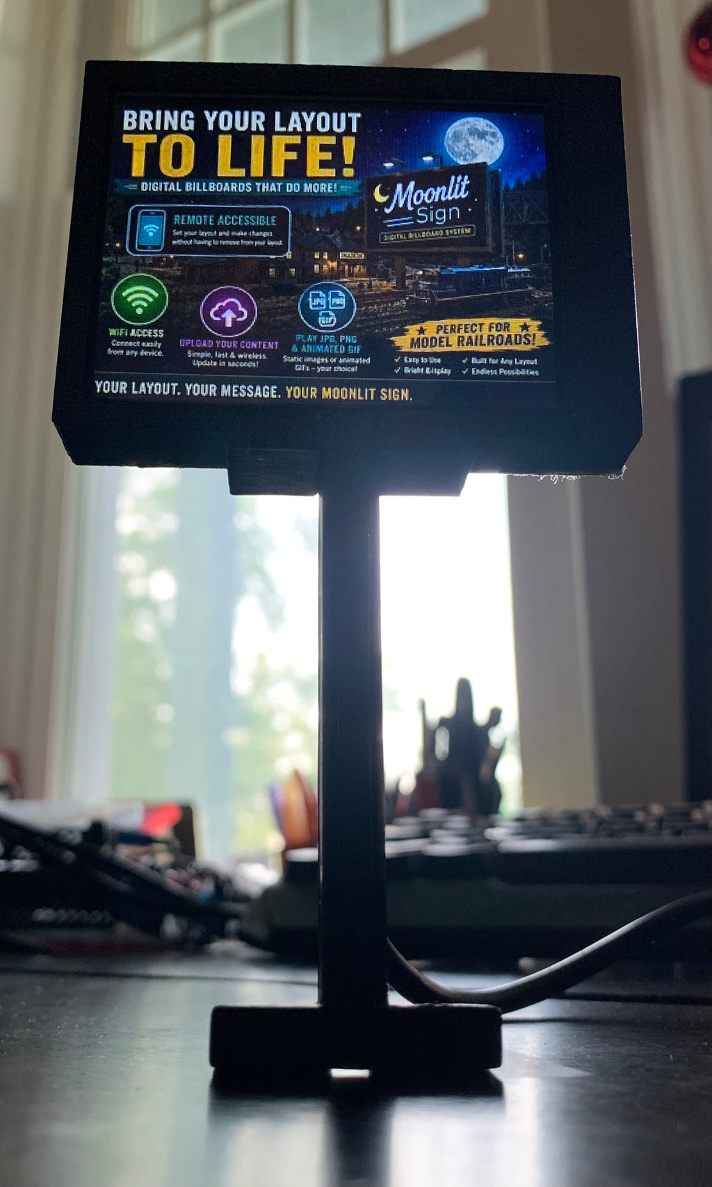 Moonlit Sign - Miniature Billboard System