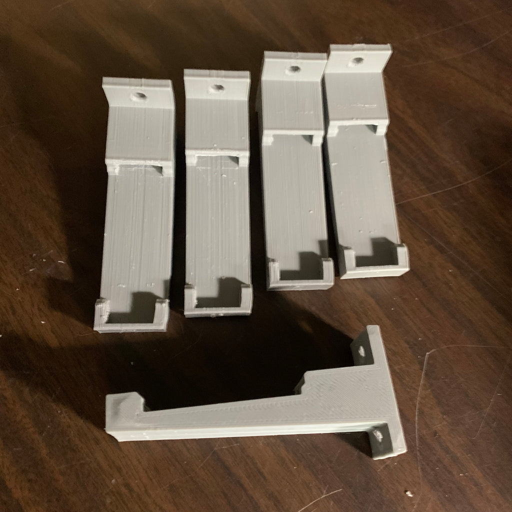 Wall Brackets for Lego Track - Single Track