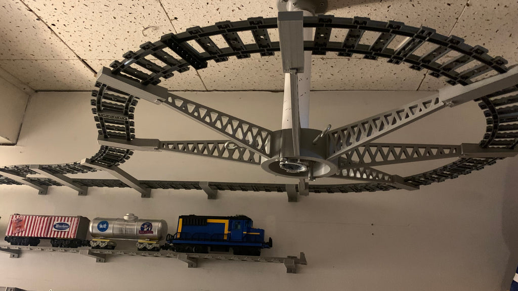 Roundabout Brackets for Lego track Reversing Loop