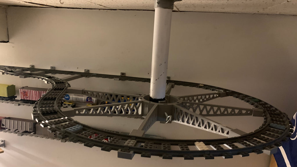 Roundabout Brackets for Lego track Reversing Loop