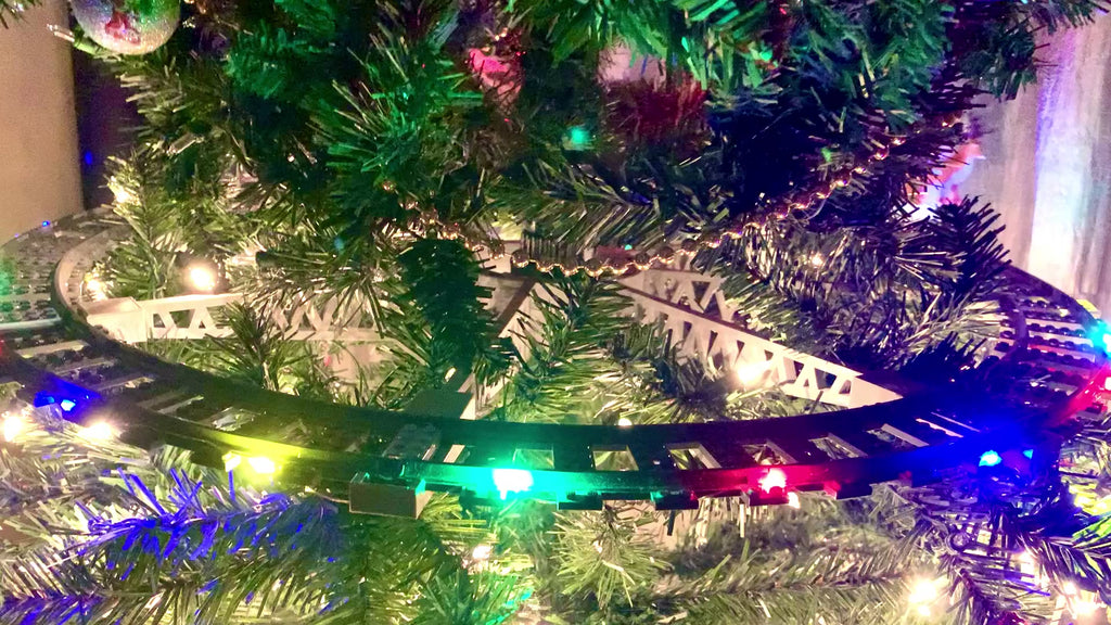 Christmas Tree Train Track Bracket - Lego Track