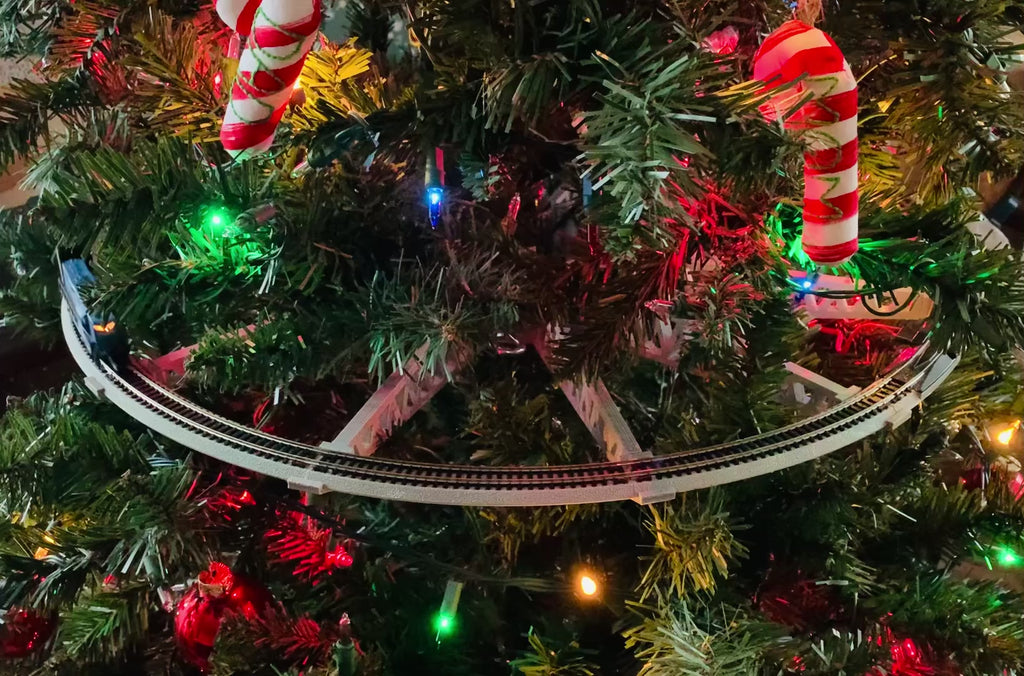 Christmas Tree Train Track Bracket - Lego Track