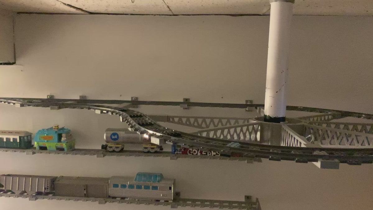 Roundabout Brackets for Lego track Reversing Loop